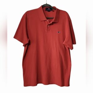 Vineyard Vines Red Polo‎ Shirt Classic Cotton Style Size LARGE